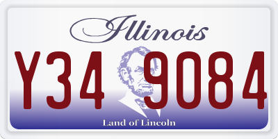 IL license plate Y349084