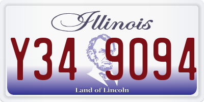 IL license plate Y349094