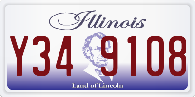 IL license plate Y349108