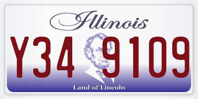 IL license plate Y349109