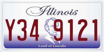 IL license plate Y349121