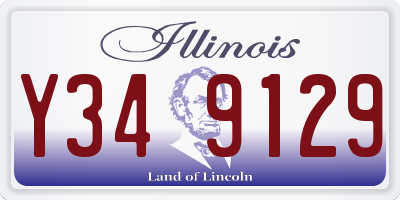 IL license plate Y349129