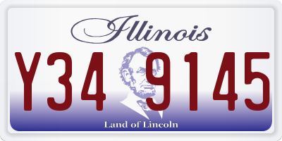 IL license plate Y349145