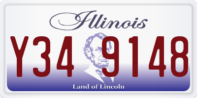 IL license plate Y349148