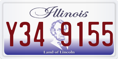 IL license plate Y349155