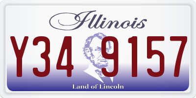 IL license plate Y349157