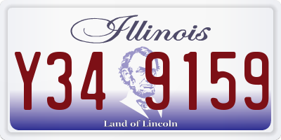 IL license plate Y349159