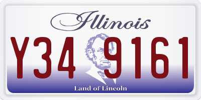IL license plate Y349161