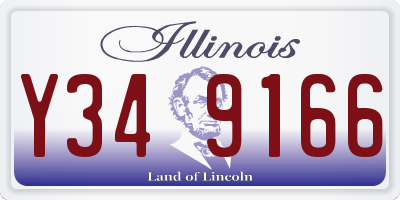 IL license plate Y349166