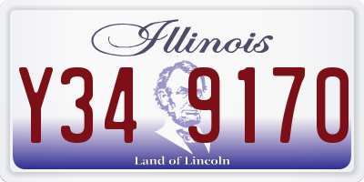 IL license plate Y349170