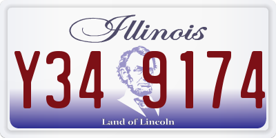 IL license plate Y349174