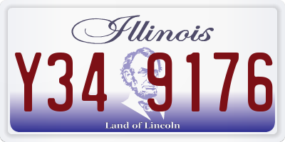 IL license plate Y349176