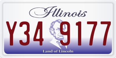 IL license plate Y349177
