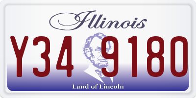 IL license plate Y349180