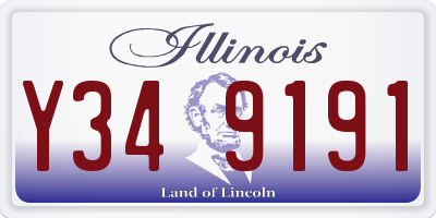 IL license plate Y349191
