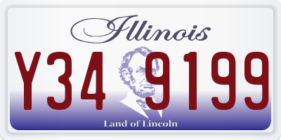 IL license plate Y349199