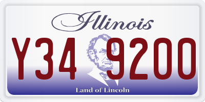 IL license plate Y349200