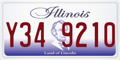 IL license plate Y349210