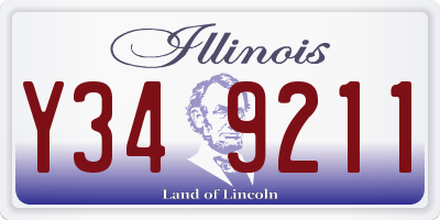 IL license plate Y349211