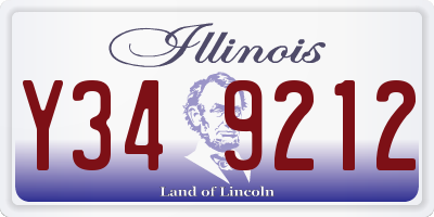 IL license plate Y349212