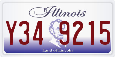 IL license plate Y349215
