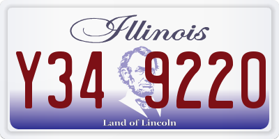 IL license plate Y349220