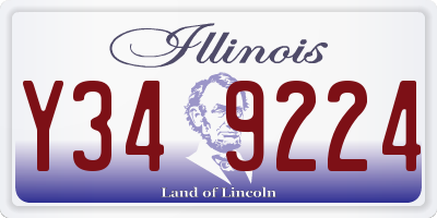 IL license plate Y349224