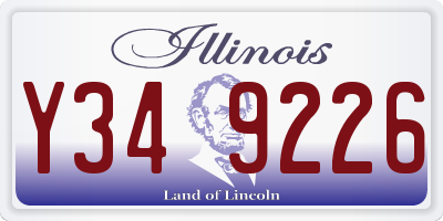 IL license plate Y349226