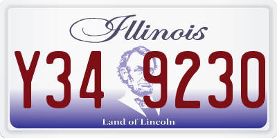 IL license plate Y349230