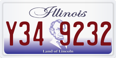 IL license plate Y349232