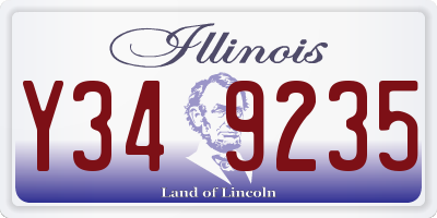 IL license plate Y349235