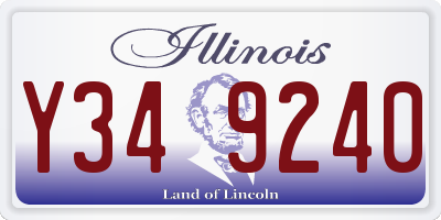 IL license plate Y349240