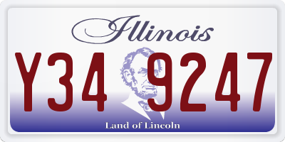 IL license plate Y349247
