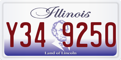 IL license plate Y349250