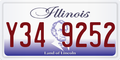 IL license plate Y349252