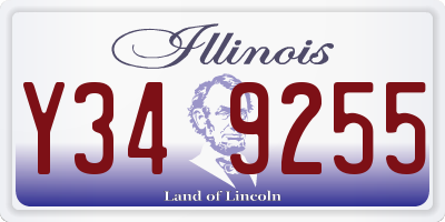IL license plate Y349255