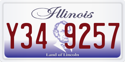 IL license plate Y349257