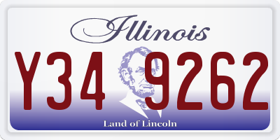 IL license plate Y349262