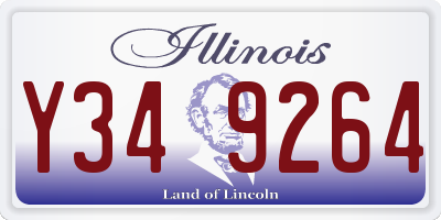 IL license plate Y349264