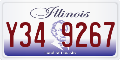 IL license plate Y349267