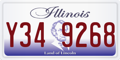 IL license plate Y349268
