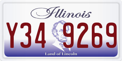 IL license plate Y349269