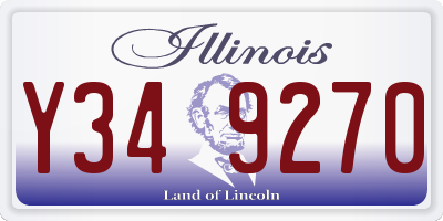IL license plate Y349270