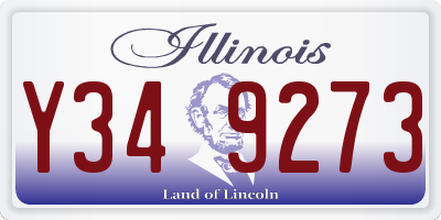 IL license plate Y349273