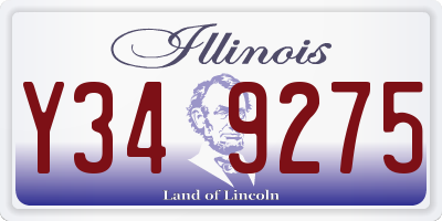 IL license plate Y349275