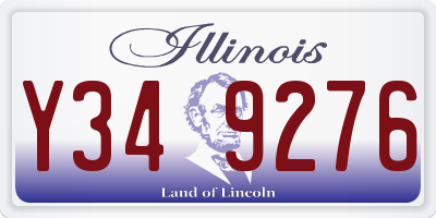 IL license plate Y349276