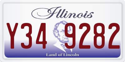 IL license plate Y349282