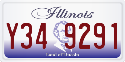 IL license plate Y349291