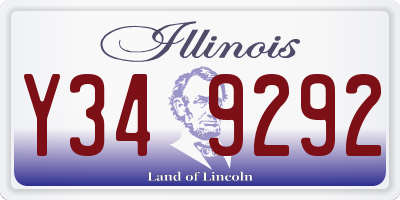 IL license plate Y349292