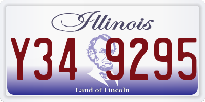 IL license plate Y349295